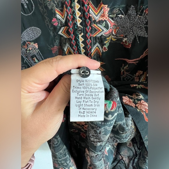 Johnny Was GILA TUNIC - AGGIE size L - Picture 7 of 11